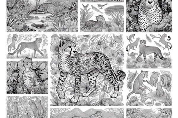 Cheetah Coloring Pages (Free PDF Printables)