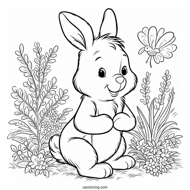 Winnie The Pooh Rabbit Coloring Sheet