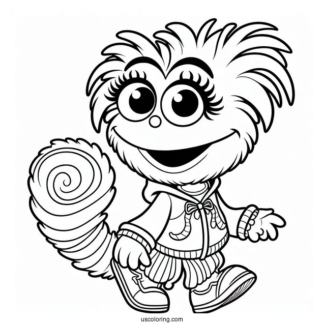 Abby Cadabby Outline Coloring In For Kids