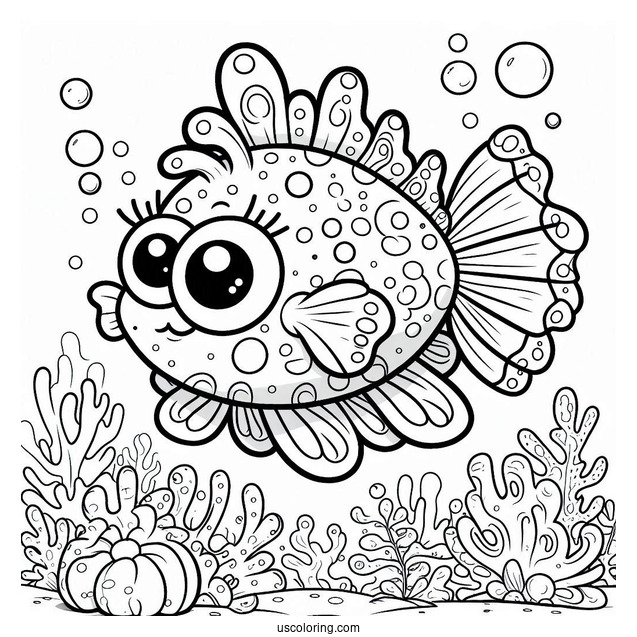 Fish Character From SpongeBob Tv Show To Color