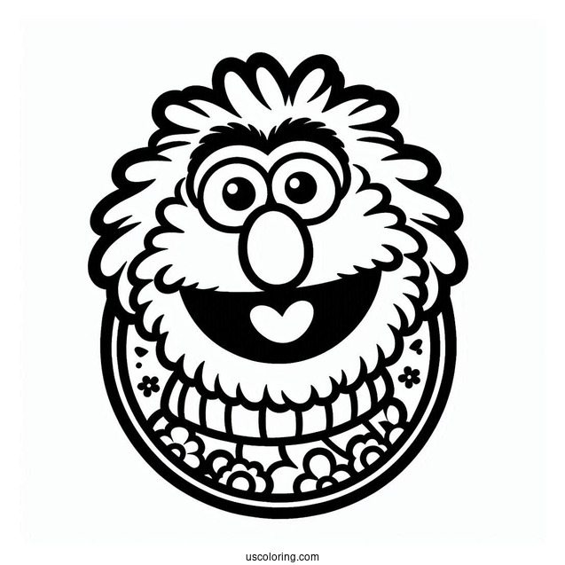 Muppets Coloring Page Of Easy Fozzie Bear Outline For Kids