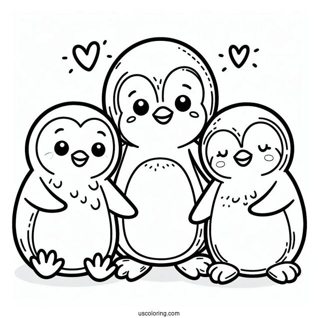 Happy Feet Penguin Coloring Page