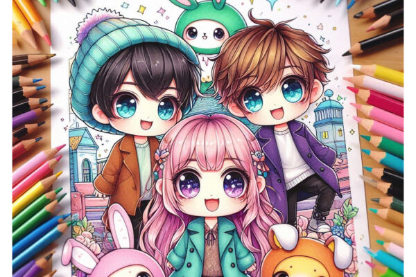Chibi Coloring Pages Featured Image v2