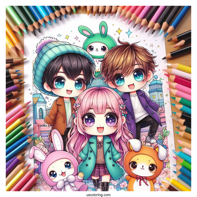 Chibi Coloring Pages Featured Image v2