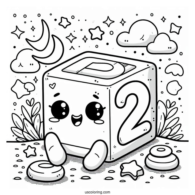 Happy Numberblocks Coloring Page 6