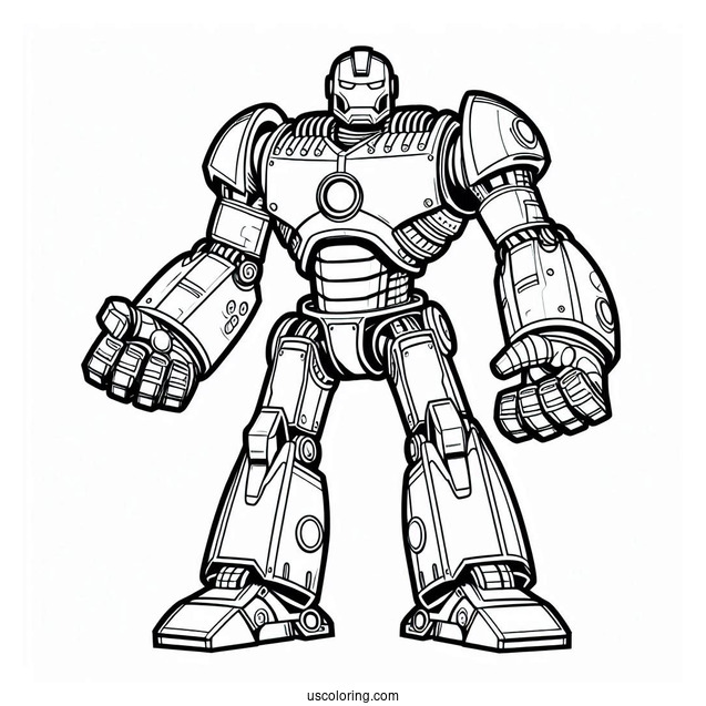 The Iron Giant Robot Coloring Page