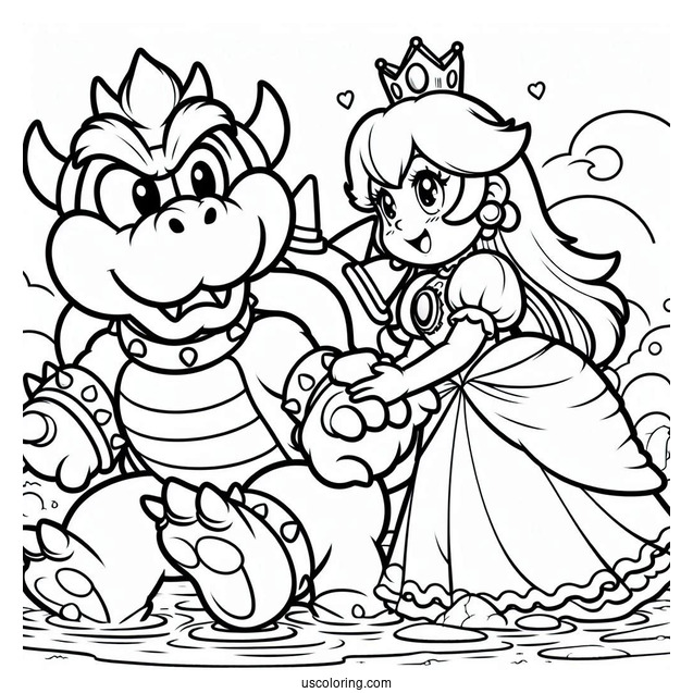 Bowser Kidnapping Princess Peach