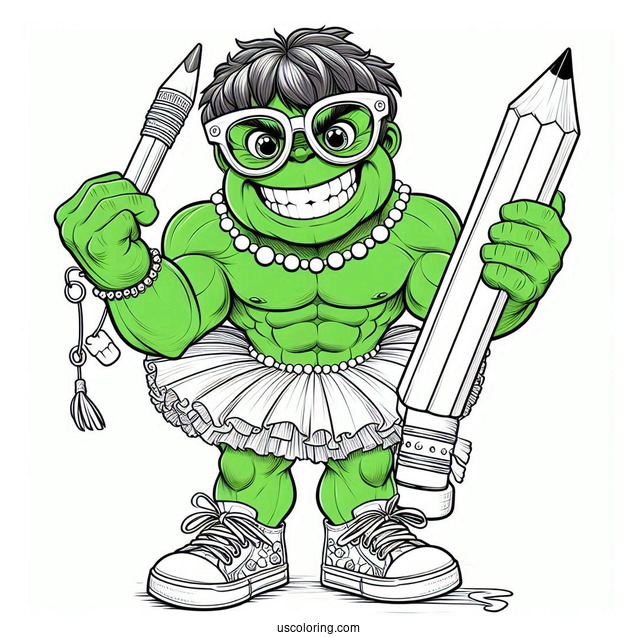 Big Hulk Smash Coloring In