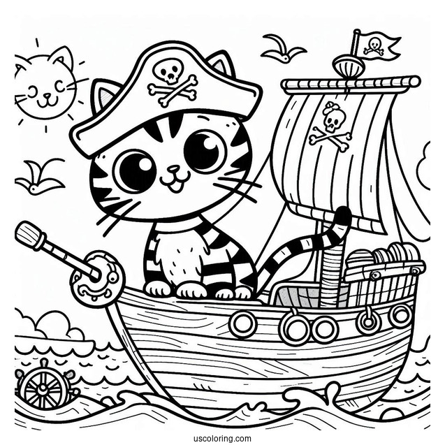Pete The Cat On a Pirate Ship