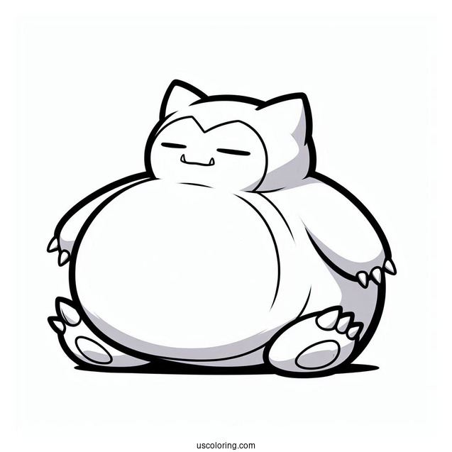 Snorlax Coloring Page Of Munchlax Evolution