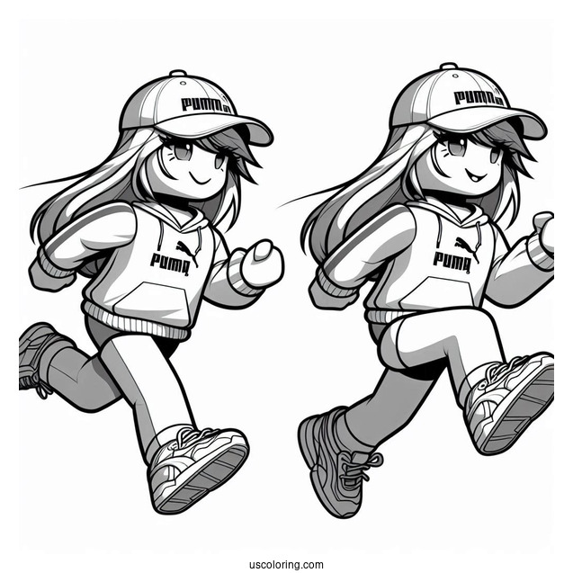 Roblox Character Running Wearing Puma