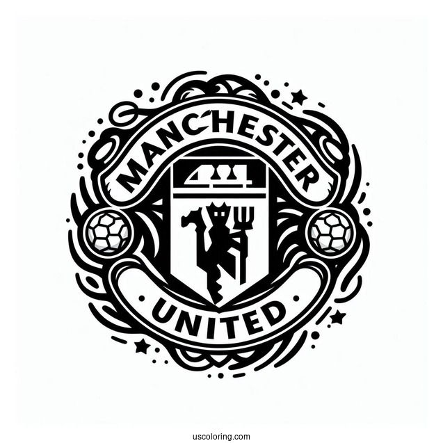 Manchester United Logo To Color