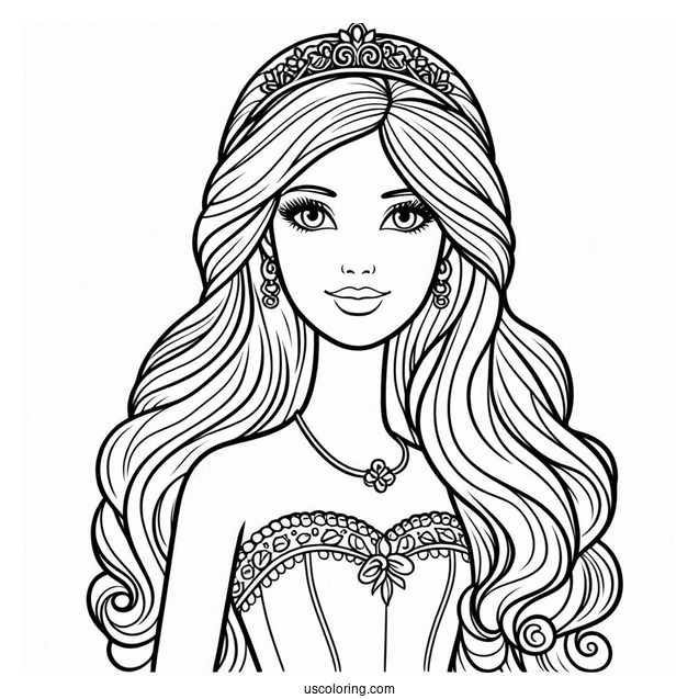 Barbie From Toy Story Coloring Page