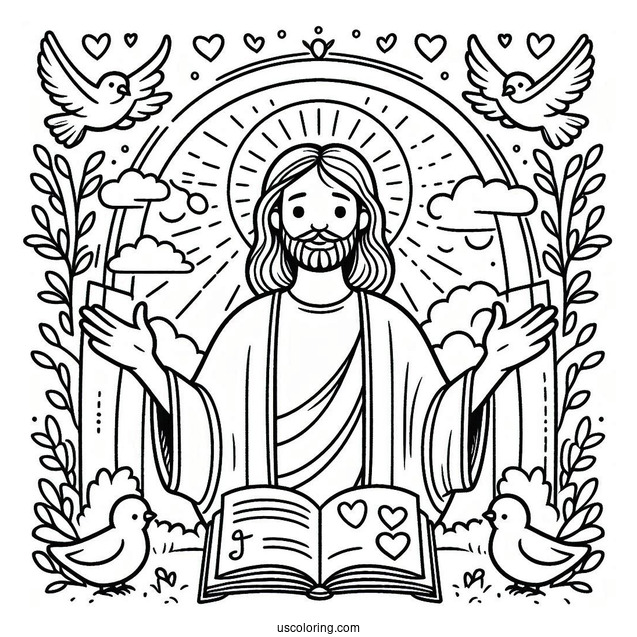 I Love Jesus Coloring For Preschoolers