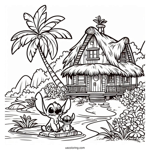 Lilo_s House Coloring Picture