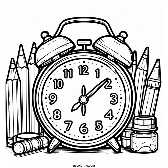 Easy Outline Of a Digital Alarm Clock