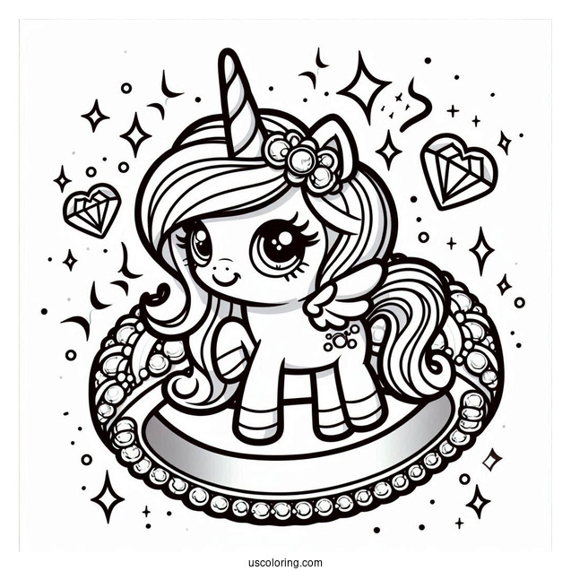 Bling Unicorn Ring Shopkins