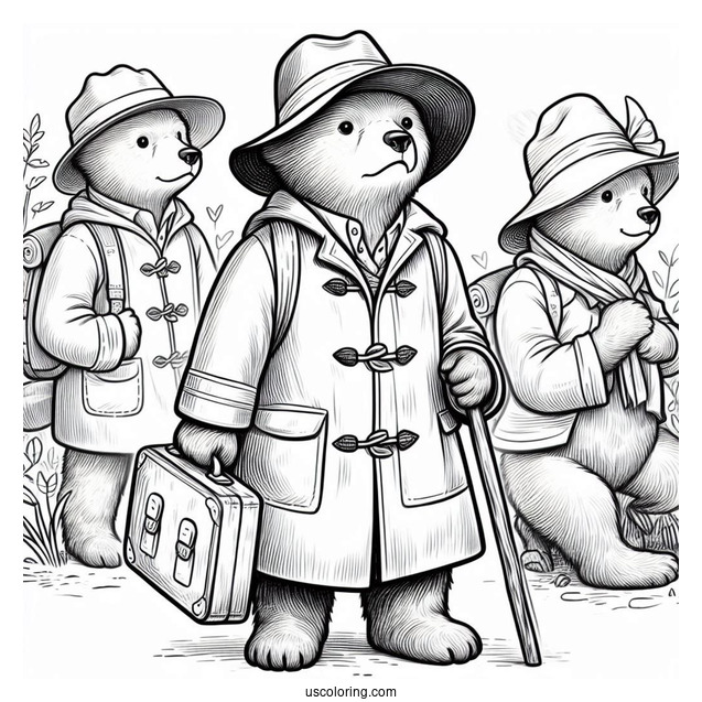 The Adventures of Paddington Bear Coloring Page