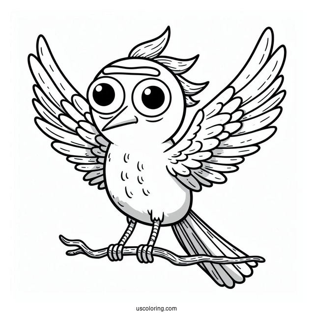 Birdperson From Rick And Morty To Color