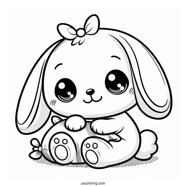 Cute Baby Bugs Bunny Coloring Page