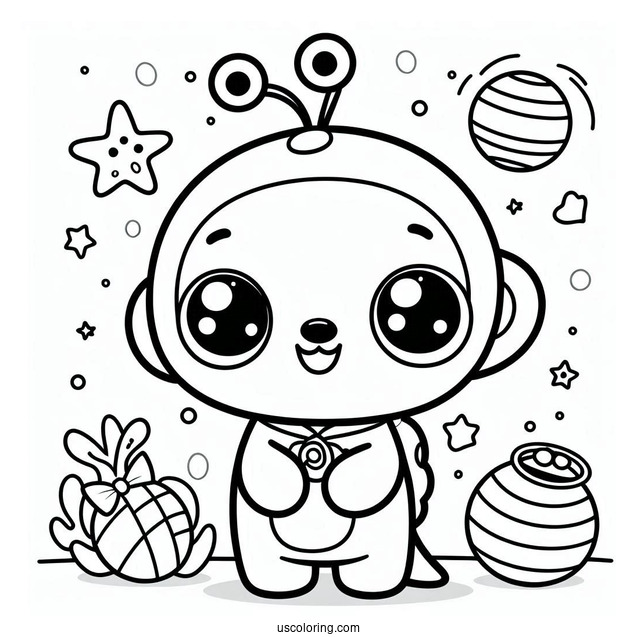 Octonauts Coloring Page Of Cute Kwazii For Preschoolers