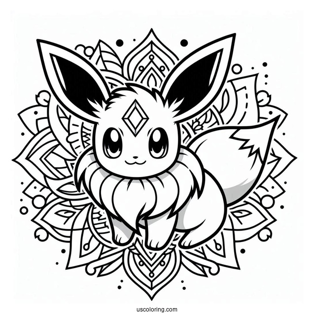 Simple Eevee Mandala