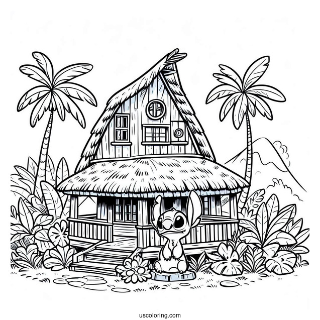 Lilo_s House Coloring Picture