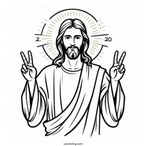 Easy Outline Of Jesus For Kids