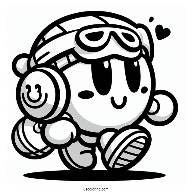 Brawl Stars Coloring Page Of Easy Smiling Mandy For Preschoolers