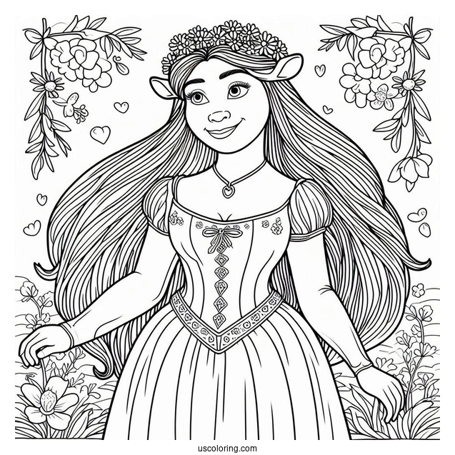 Princess Fiona Coloring Page