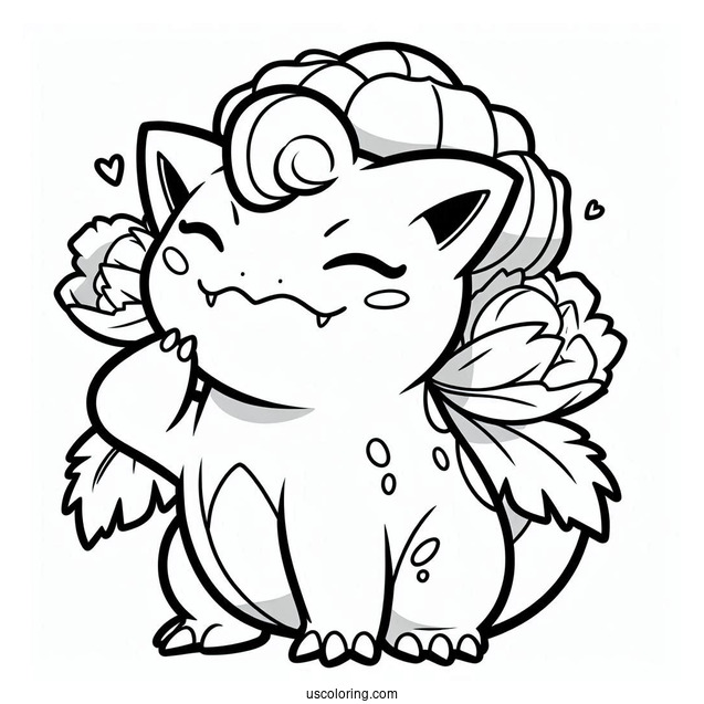 Easy Coloring Page Of Venusaur