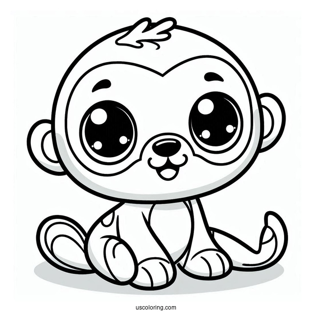 Octonauts Coloring Page Of Cute Kwazii For Preschoolers