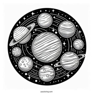 Planets In The Solar System To Color
