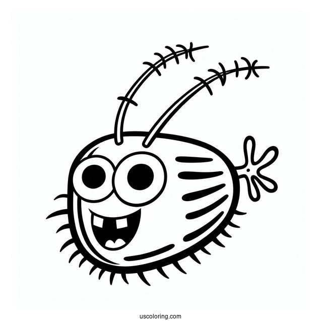 Plankton From SpongeBob SquarePants To Color