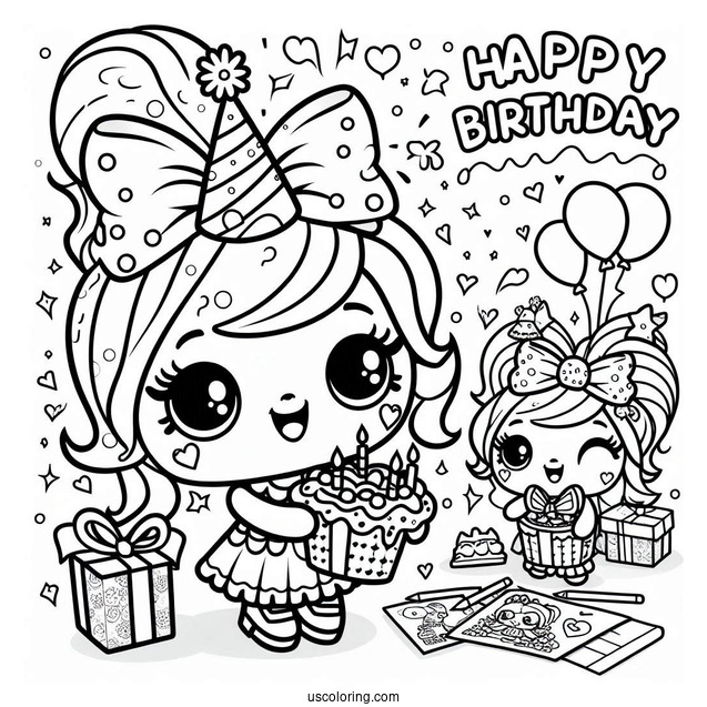 Birthday Betty Shopkins With Presents