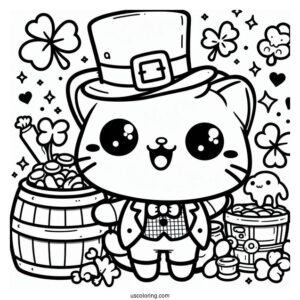 Kawaii Themed St Patrick_s Day Leprechaun