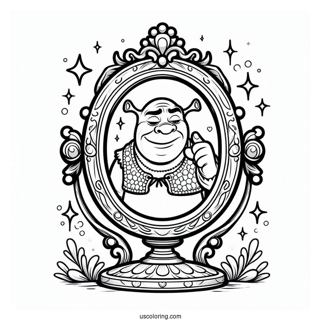 Magic Mirror From Shrek To Color