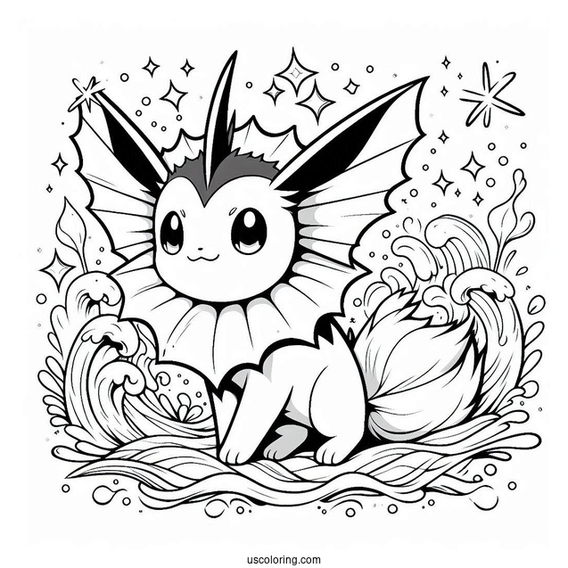 Vaporeon Eevee In the Ocean