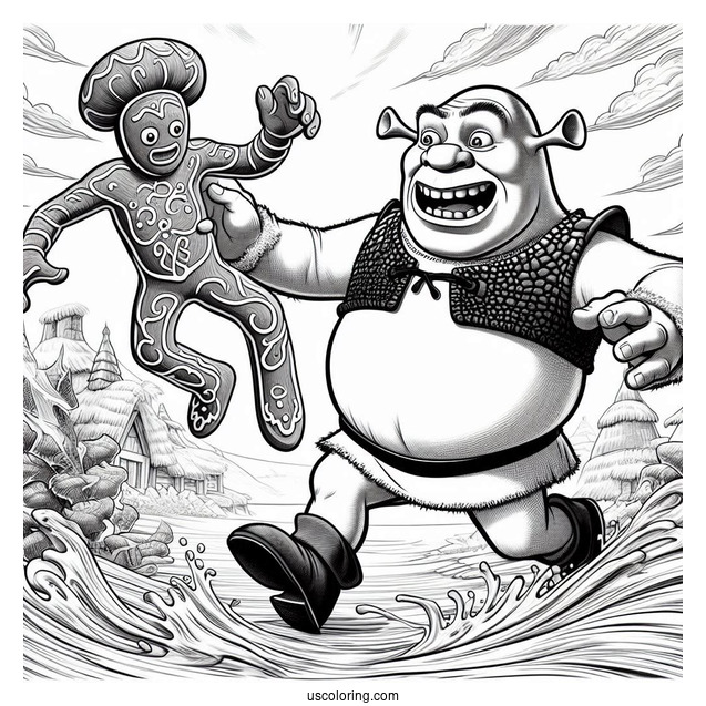 Lord Farguaad Tormenting Gingerbread Man