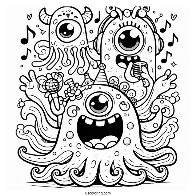 Full Page My Singing Monsters Coloring Page