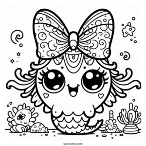 Cute Bowgart From My Singing Monsters Coloring Page For Kids
