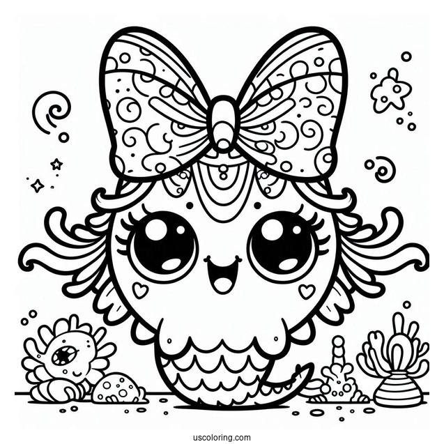Cute Bowgart From My Singing Monsters Coloring Page For Kids