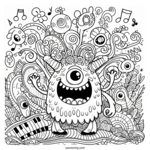 Full Page My Singing Monsters Coloring Page