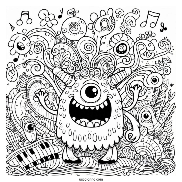 Full Page My Singing Monsters Coloring Page