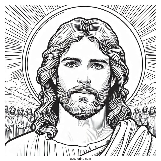 Jesus Christ Coloring For Kids
