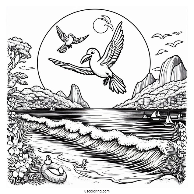 Rio Animals At The Beach