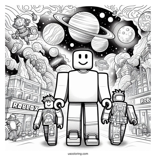 Roblox Universe Coloring Page
