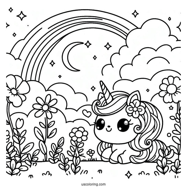 Sprunki Coloring Page Of Sky For Preschoolers