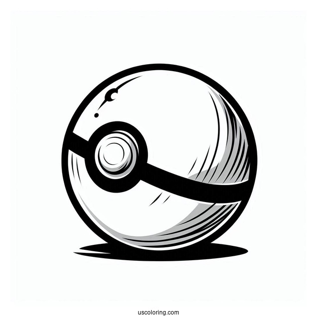Pokemon Legends Pokéball Coloring Page