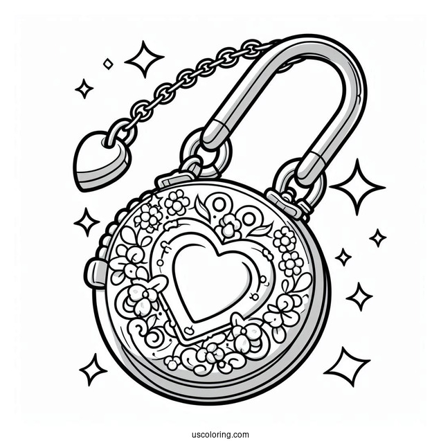 Polly Pocket Coloring Page Of Locket